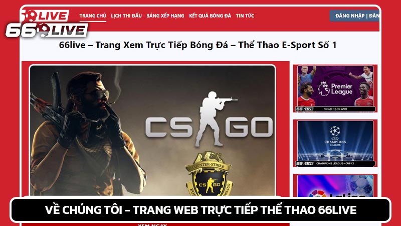 Về chúng tôi - Trang web trực tiếp thể thao 66live